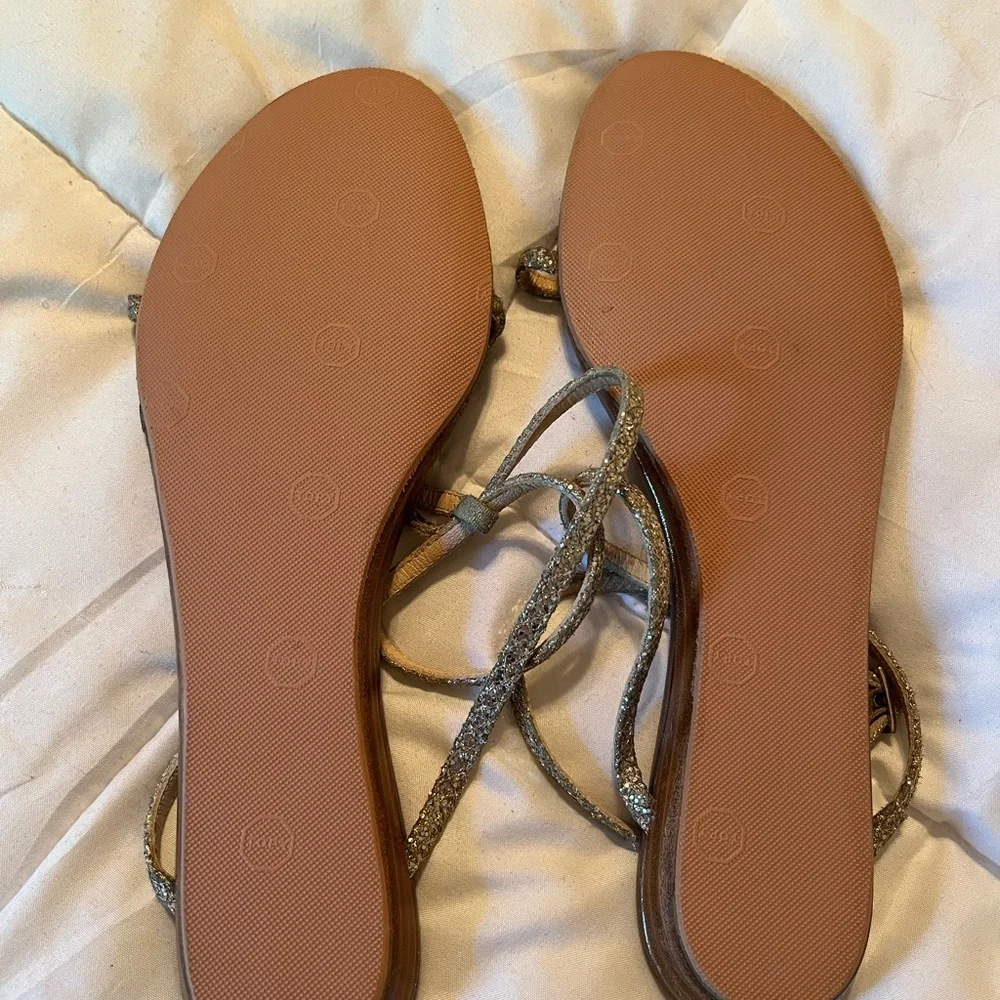 Jimmy Choo Sparkly Flat Sandals